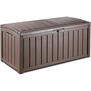 COFFRE DE JARDIN CHALET & JARDIN Coffre jardin de rangement en résine 390l