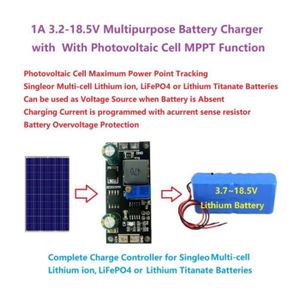 KIT PHOTOVOLTAIQUE ETO- Module de contrleur de panneau solaire MPPT 1A 12V charging module, MPPT solar panel bricolage photovoltaique