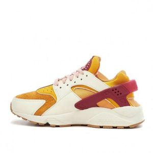 BASKET Basket Nike AIR HUARACHE RUN - Orange - Cuir - Pla