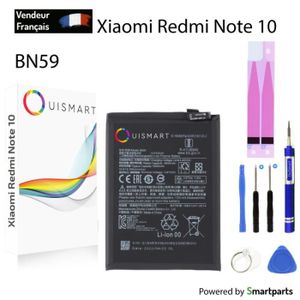 Batterie téléphone OuiSmart® Batterie Compatible Pour Xiaomi Redmi Note 10 + OUTILS (BN59)