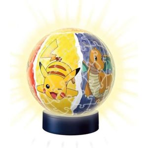 PUZZLE Ravensburger - Puzzle 3D Ball illuminé - Pokémon -