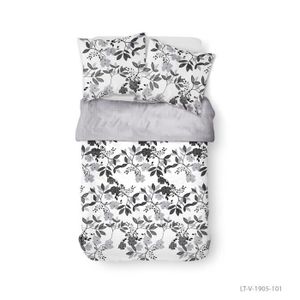 Multicolore 240x300 cm Home Passion Feu dartifice Taupe Set de 4 Parure de Drap Coton
