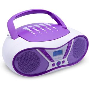 RADIO CD ENFANT Pop Purple, Lecteur Cd Portable, Lecture Cd-R-Cd-R