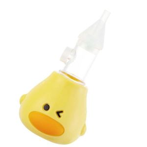 MOUCHE-BÉBÉ Aspirateur nasal manuel pour bébé en silicone souple PP empêchant le refoulement Aspiration du mucus (Jaune) Excellent CHG