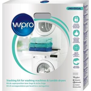 PIÈCE LAVAGE-SÉCHAGE  Kit de superposition WPRO SKS101 avec tablette pou