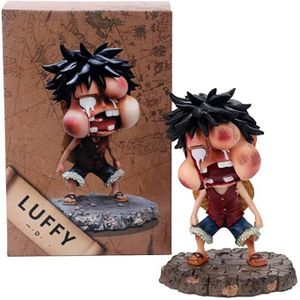 FIGURINE - PERSONNAGE Une pièce Luffy drôle gros visage gonflé PVC Figur
