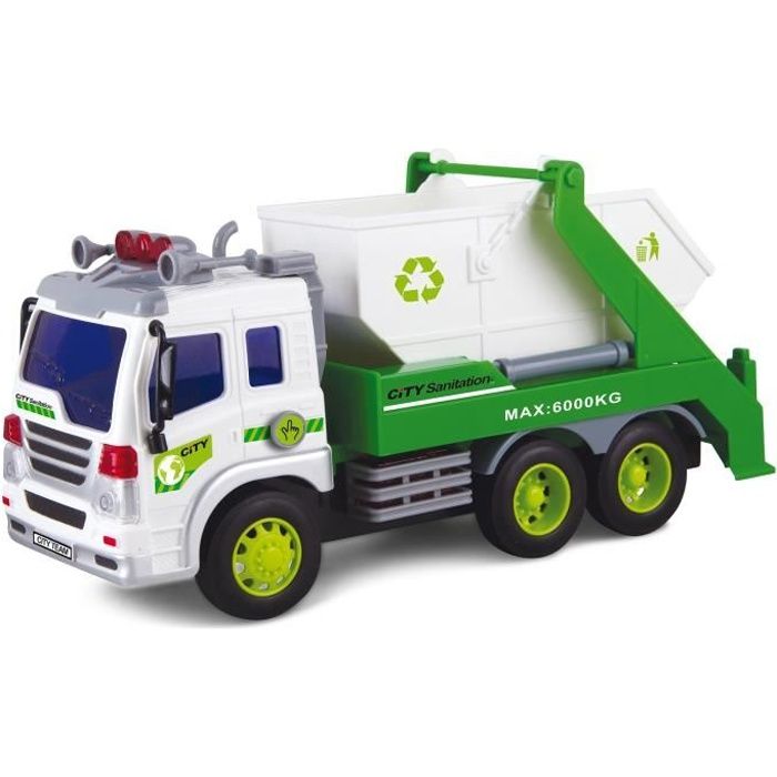 PLAYMOBIL 4129 Camion Poubelle De Recyclage Avec Lumières - Cdiscount Jeux  - Jouets