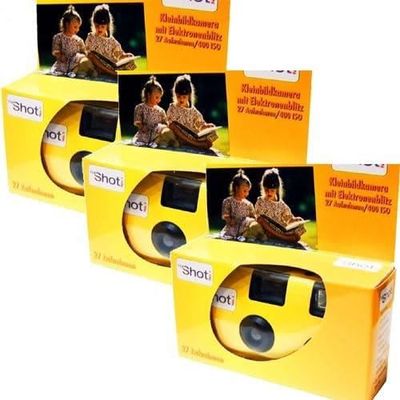 Lot De 2 Appareils Photo Jetables - Film Fuji ISO 400 - Facile à Utiliser, Idéal Pour Fêtes Et Voyages