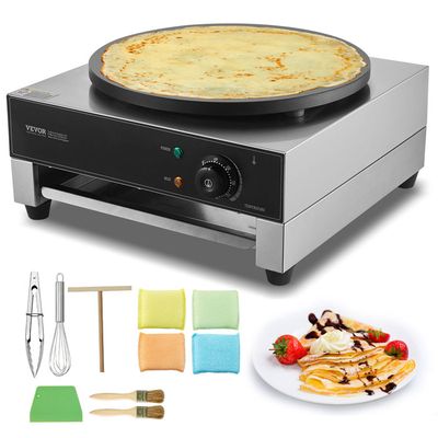 Appareil à Pancake 50 Pièces 43 Mm, 1700W, Crêpière Commerciale Inox Antiadhesif Reglable Temperature Temps 694e4b412bf2beecd4981c29