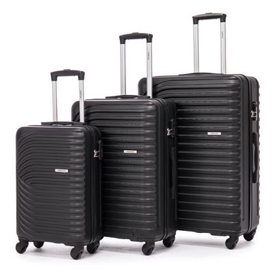 Valise JLS Noire Sur Roulettes Avec Poche Avant – Fabriquée En France