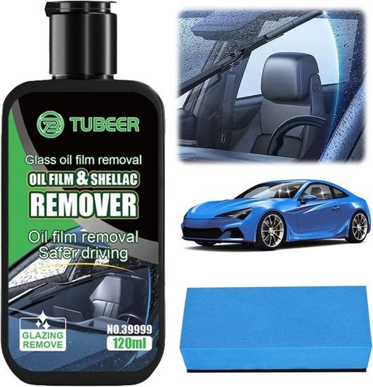 Nettoyant Puissant Film D'Huile Pour Vitres De Voiture - Récupére La Clarté De Ton Pare-Brise En 1 Application !