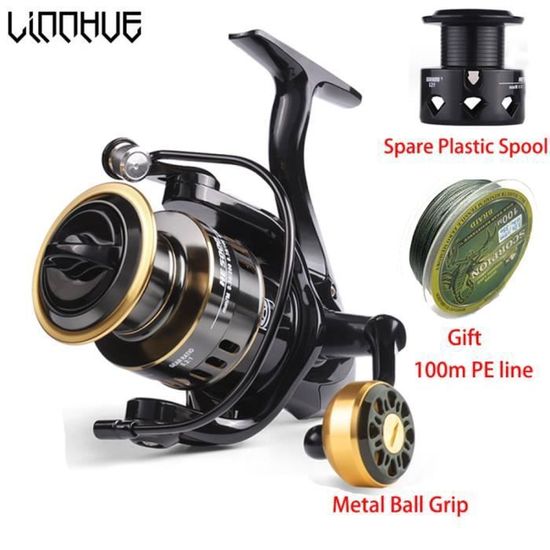 Offre Spéciale Bobine HE500-7000 MÉTAL Ball Grip Bobine 10KG Max Glisser 5.2:1 G
