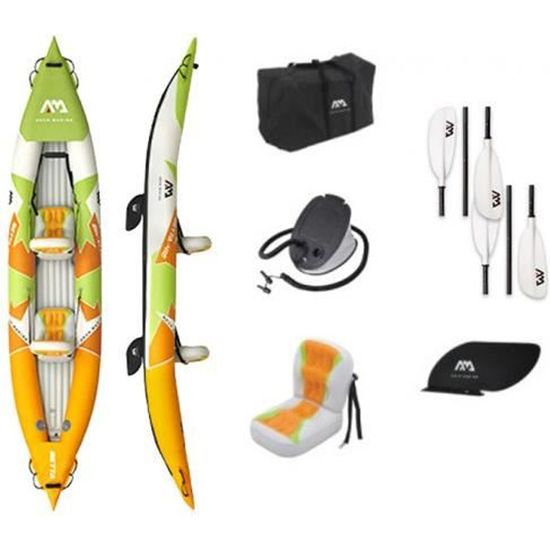 Kayak gonflable 2 personnes - Aqua Marina Betta 412 - Vert - Adulte - 200 kg - Canoë-kayak
