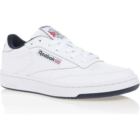 REEBOK Baskets Club C85 Cuir Homme Blanc Cdiscount Chaussures
