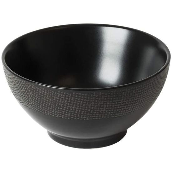 Bol Vésuvio Blanc En Grès - Lot De 6, Diamètre 14 Cm, Capacité 50 Cl, Compatibles Lave-vaisselle Et Micro-ondes