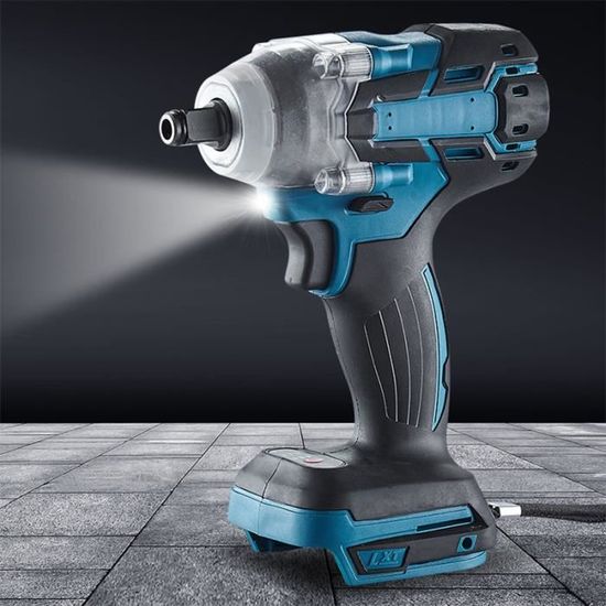 Clé à Choc Sans Fil 1/2" 1400 Nm Yanhama - Compatible Batteries Makita, 6 Douilles Incluses, Pour écrous De Roue - 3