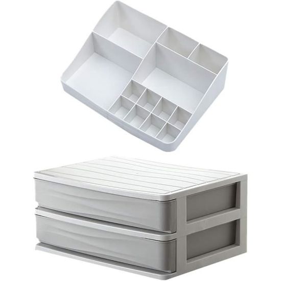 4 Organisateurs Transparents Pour Palettes De Maquillage - 7 Compartiments Chacun, Rangement Vanité/salle De Bain