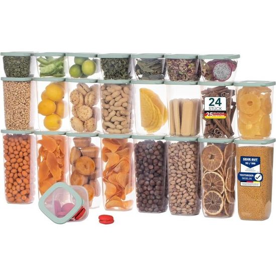 Boîte De Rangement Hermétique Alimentaire Transparente - Pour Riz, Pâtes, Noix, 1.3L Ou 1.8L