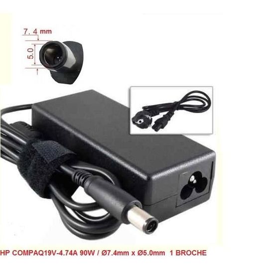 Chargeur 19V 2.15A Pour HP EliteBook 9470m - Connecteur 7.4x5mm
