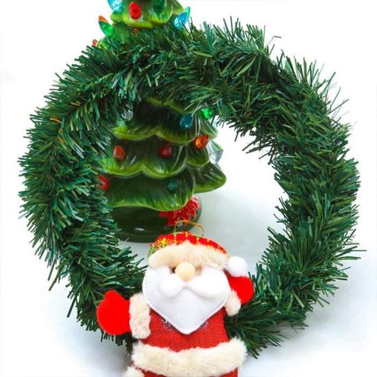 2 Guirlandes De Sapin De Noël Artificiel Vert - 11 M Au Total - Faciles à Modeler - Pour Intérieur Et Extérieur