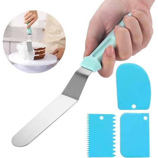 Set De 5 Spatules Pâtisserie En Acier Inoxydable - Pour Glaçage, Gâteaux, Crêpes, Décoration