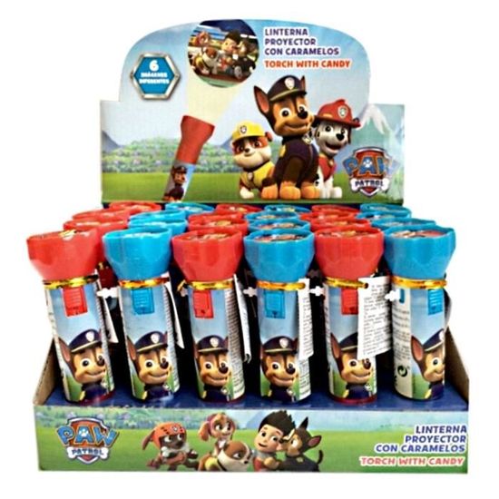 Paw Patrol Lampe Torche Projecteur - Projette 24 Images Des Chiots Sur Murs Et Plafond, Idéal Pour Enfants