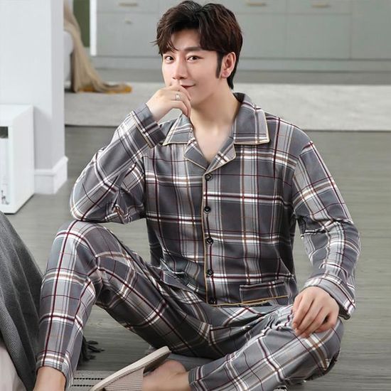 Pyjama 100 2025 coton homme