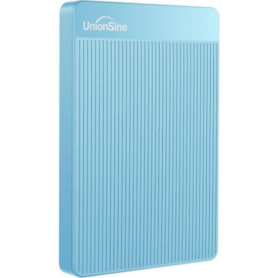 UnionSine 2.5" 1To Ultra-Mince Disque Dur Externe Portable USB3.0 SATA, Stockage HDD pour PC, Mac, Ordinateur de Bureaup, Ordinateur