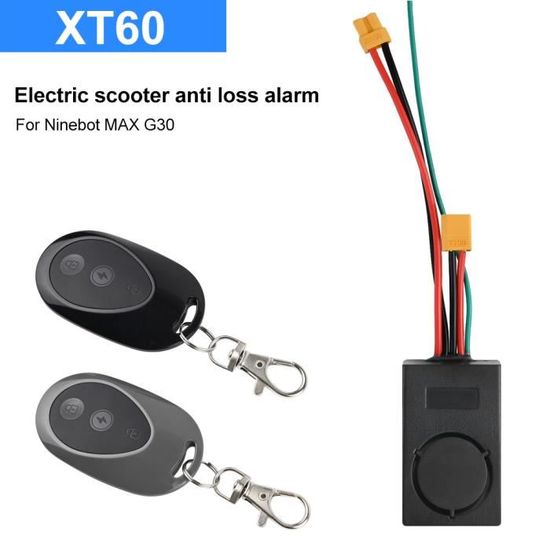Alarme Anti-vol Trottinette électrique 115 DB - Compatible 36V-60V, Connecteur TX60 - Avec Télécommande