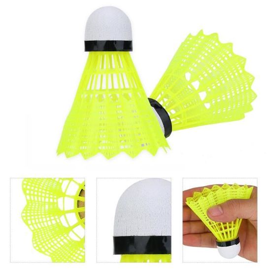 Boîte de 6 volants de badminton