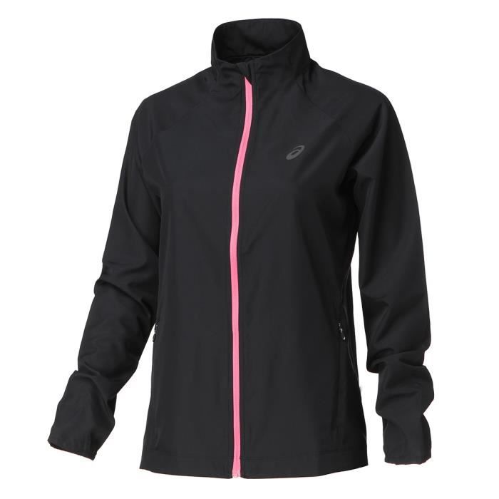 Veste asics fille noir on sale