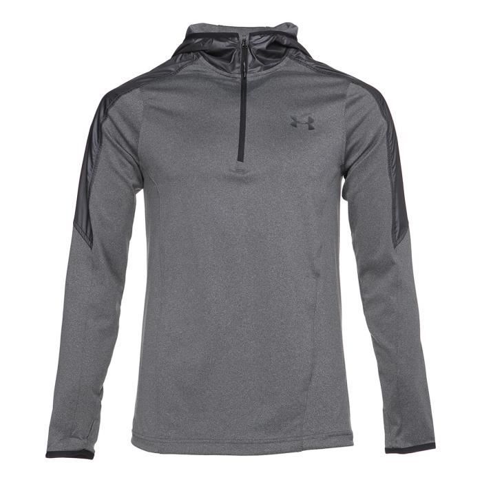 UNDER ARMOUR Sweatshirt Supervent 1/4 zip - Homme - Gris
