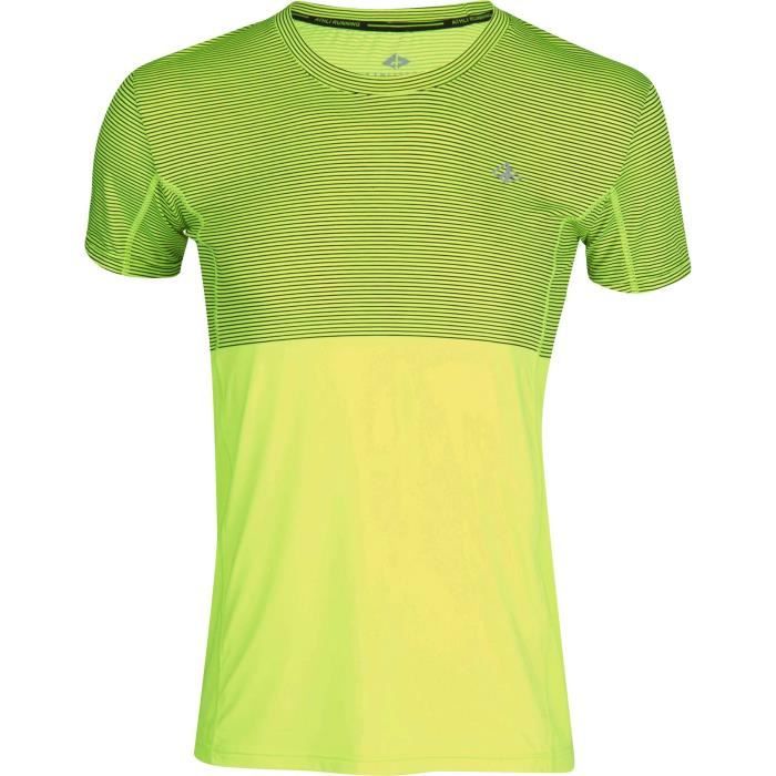 ATHLI-TECH T-shirt de running Eclair - Homme - Jaune