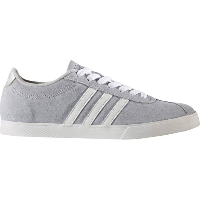 adidas courtset femme grise