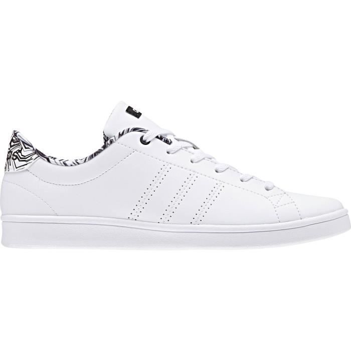 ADIDAS Baskets Advantage Clean QT Femme Blanc Blanc Cdiscount Sport