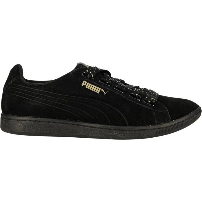 PUMA Baskets Vikky Ribbon Dots Femme Noir Noir Cdiscount