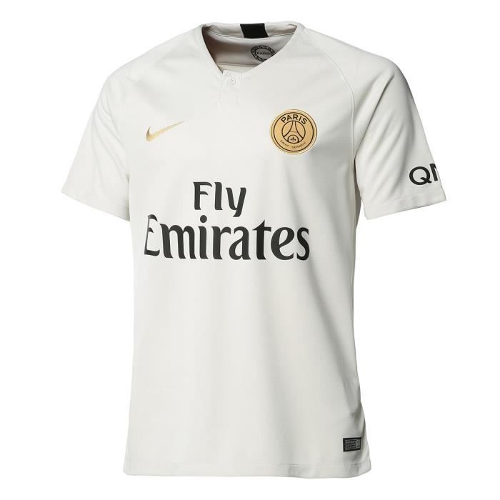 NIKE Maillot PSG Extérieur 18 Mbappe - Homme - Blanc