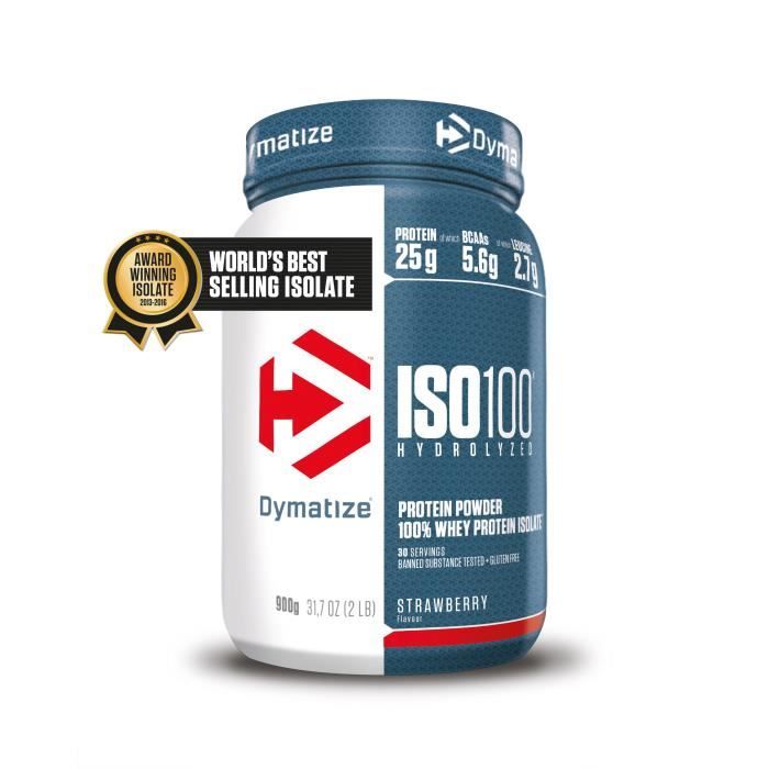 DYMATIZE Iso 100 - Fraise - 900 g