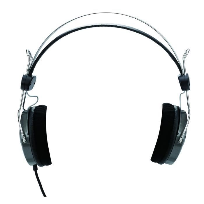 Casque + Micro HS04-S Genius - Style rétro pour PC - Gris