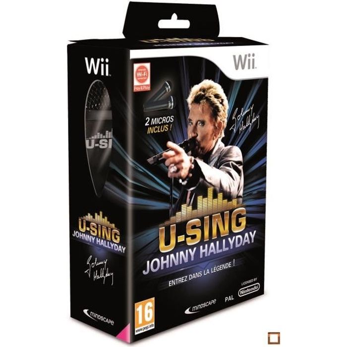 Mind U Sing Johnny Hallyday + 2 Micros / Jeu Console Wi