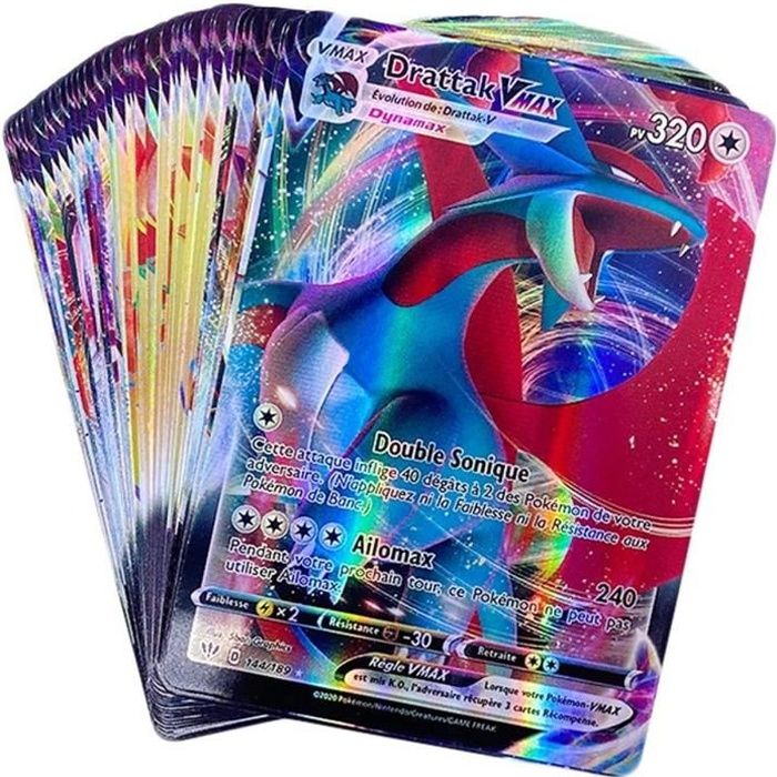 KSHYE Version franccedilaise Pokemon Card GX Vmax Shining V Max Tag Eacutequipe Team Battle Cartes De Trading Jeu Jeux en Enf[335]