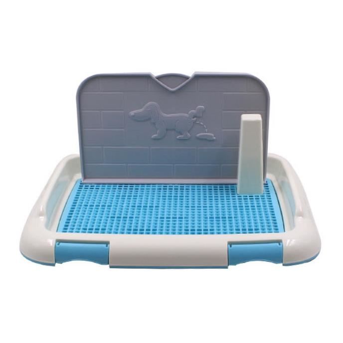 Bassin pot de toilette de animaux de compagnie, toilettes intérieures pour chien - Bleu 47*34*19cm
