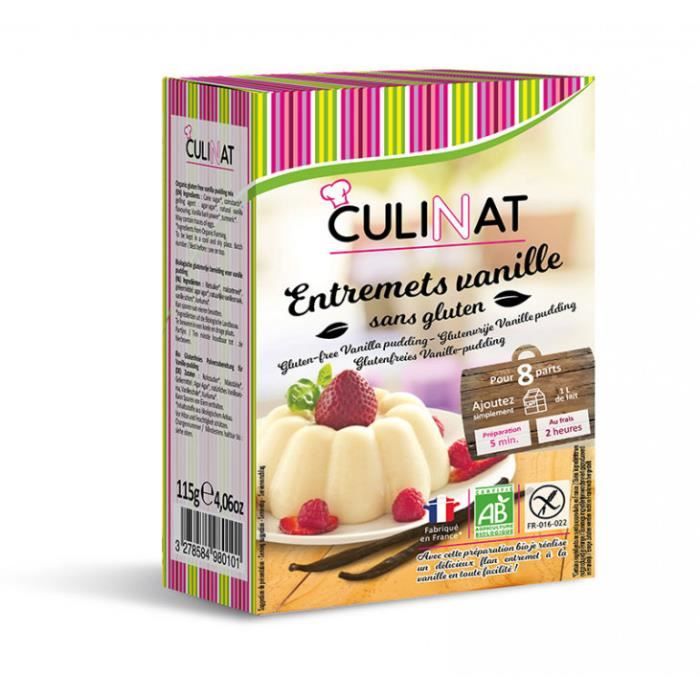 Préparation pour flan entremet vanille sans gluten 115gr