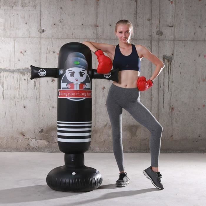 Vertical Colonne de frappe Boxe 1.6M Gonflable sac de Frappe Punching Colonne Enfants Adulte Jouet Kick
