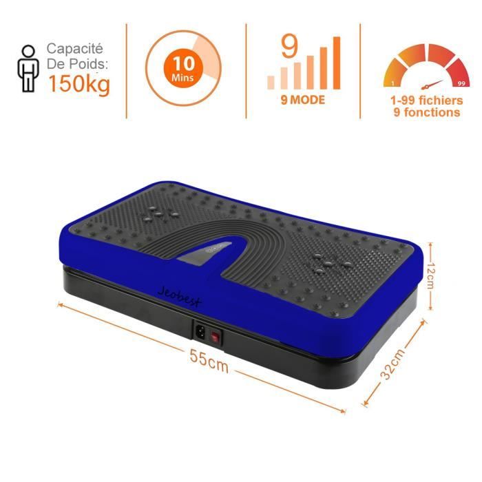 KEKE-Fitness Plateforme Vibrante Body sculpting Perte de poids Haute fréquence + Grande puissance Bleu