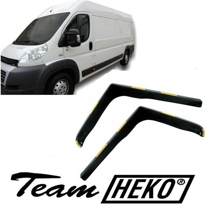 - Deflecteurs d'air Déflecteurs de vent Compatible avec FIAT DUCATO 2 Portes 2006-2021 2pcs