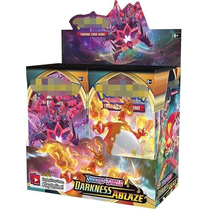 Lot de 360 cartes Boosters Darkness Ablaze - Vivid Voltage Compatible avec Pokémon,Anime Deck Games Jeu de cartes,Cartes Flas 344