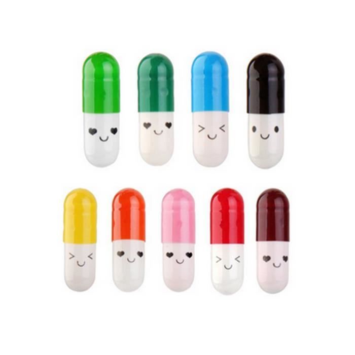 50Pcs Capsule bouteille Message dans une bouteille Lettre Mini rétractable Capsule Lettre Mignon Amour Amitié Couleur