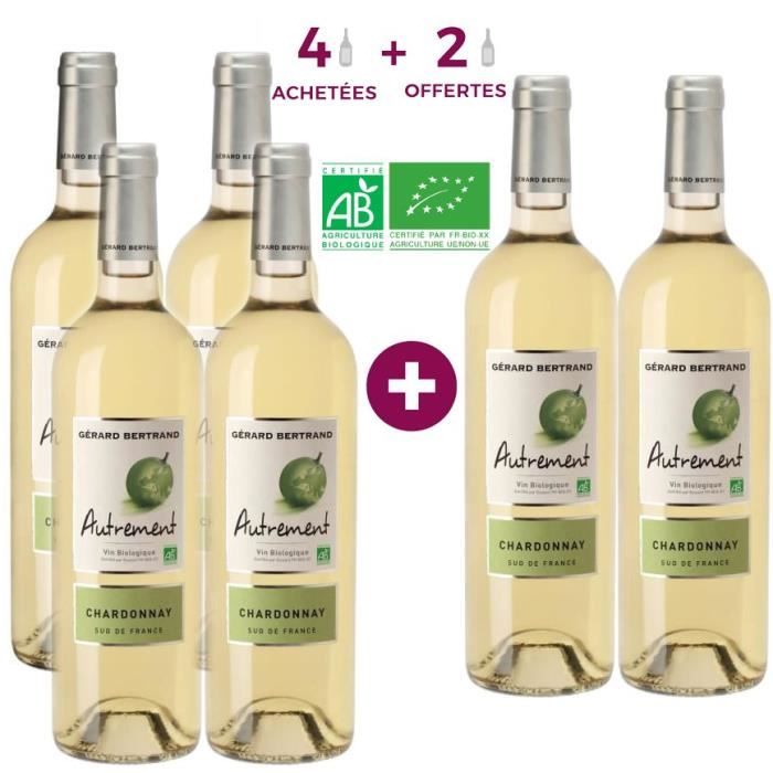 Gérard Bertrand Autrement Chardonnay Pays d'Oc - Vin blanc du Languedoc-Roussillon - Bio