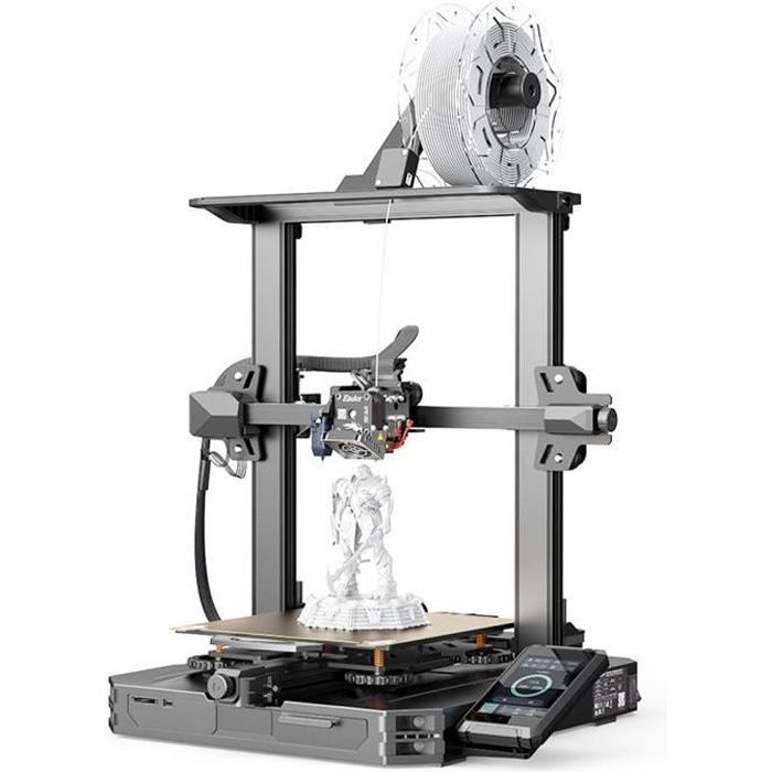 Imprimante 3D Creality Ender-3 S1 Pro, Extrudeuse Directe Sprite à Double Engrenage, Synchronisation de L'axe Z Double, Feuille de R